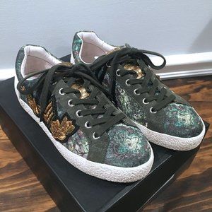 BNIB Ash Nak Arms Green + Gold Sneakers